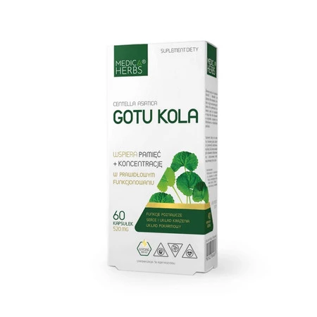 MEDICA HERBS Gotu Kola 520mg, 60 kaps.