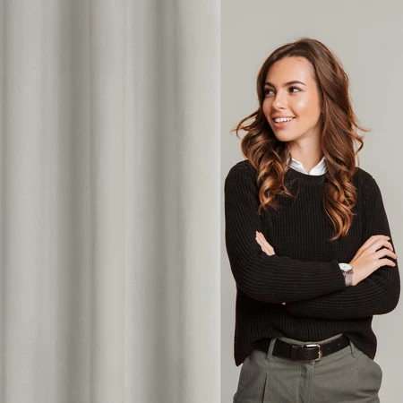 Zasłona gotowa Nita 140 x 250 cm, Ciemnobeżowy