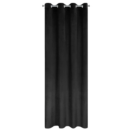 ZASŁONA GOTOWA ARIADNA 140 X 250 CM CZARNY