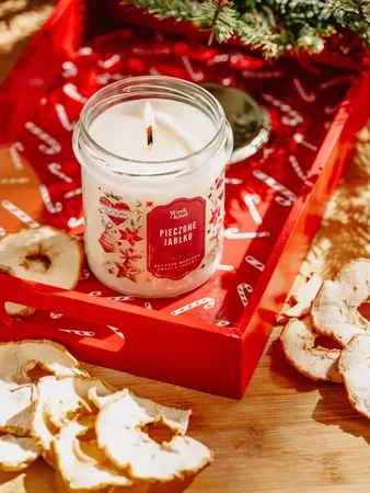 Woskiknot świeca sojowa Pieczone Jabłko 300ml