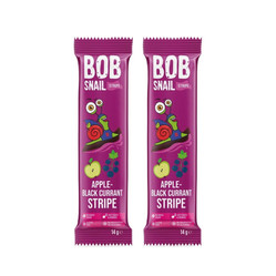 Zestaw: 2x Bob Snail Stripe jabłko-czarna porzeczka, 14g