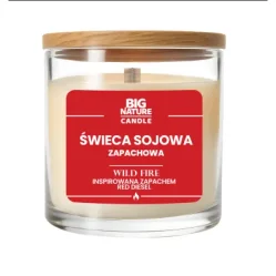 Big Nature Świeca sojowa o zap. WILD FIRE zap. insp. Red Diesel 155g