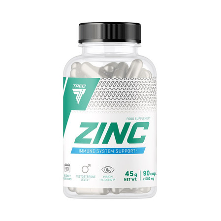 Trec Vitality Zinc Cynk dla zdrowia i odporności 500mg - 90 kaps.