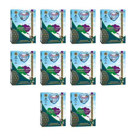 Zestaw 10x Renske Fresh turkey with duck - świeży indyk z kaczką dla psów (375 g)