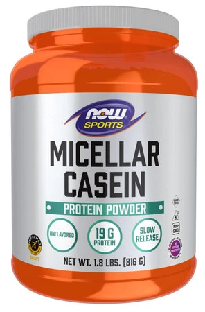 NOW FOODS Micellar Casein, Unflavored Powder - Kazeina Micelarna sport (816 g)