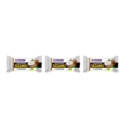Zestaw: 3x SEZAMKI Z KOKOSEM BIO 27 g - NATURAVENA