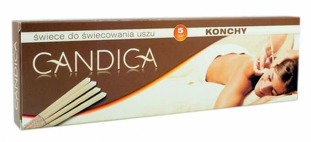 Aura Herbals − Konchy Candica, świece do świecowania uszu − 5 par