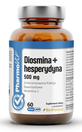 Pharmovit Diosmina+ Hesperydyna 500 mg na wsparcie odporności 60 kaps.