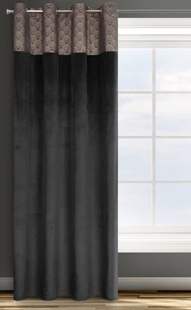 ZASŁONA GOTOWA D91 AGNES 140 X 250 CM CZARNY