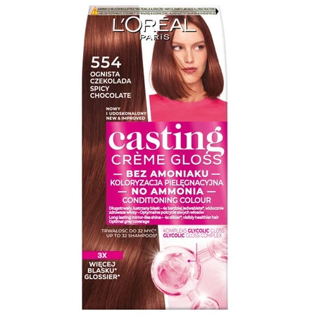 Casting Creme Gloss farba do włosów 554 Ognista Czekolada