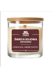 Big Nature Świeca sojowa o zap. Czekolada i Cukier Palony 155g