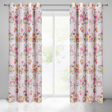 ZASŁONA GOTOWA POLLY 140 X 250 CM RÓŻOWY
