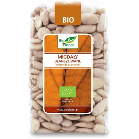 BIO PLANET Migdały blanszowane BIO 350g