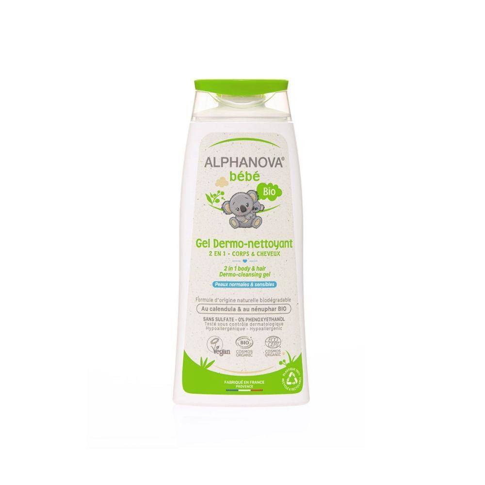 Alphanova Bebe, Dermo - Żel do mycia ciała i włosów, 200ml