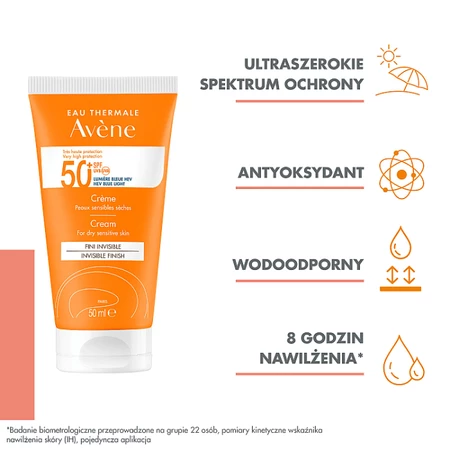 Avène Krem bardzo wysoka ochrona SPF 50+ 50 ml