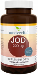 Medverita Jod 200 ug na wsparcie tarczycy 90 kaps.