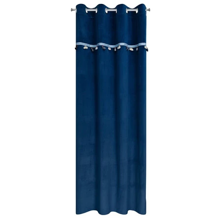 ZASŁONA GOTOWA CAR 1 140 X 250 CM GRANATOWY
