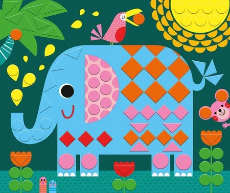 Janod Zestaw kreatywny Mozaika Zwierzęta 3+