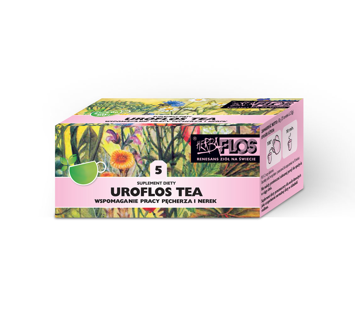 5 Uroflos TEA fix 20*2g - pęcherz, nerki HERBA-FLOS - Nabea.pl