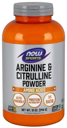 Now Foods Arginina i Cytrulina Aminokwasy 340 g