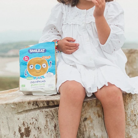 Smileat, BIO Herbatniki z orkiszu, jabłkowe 10m+, 220g