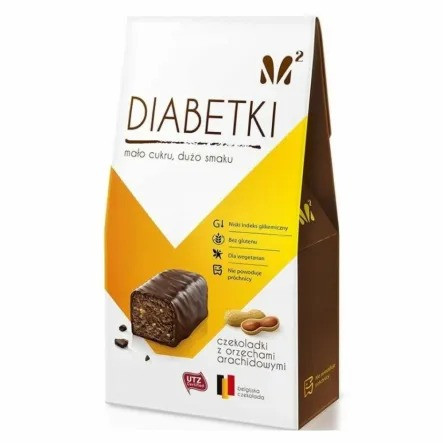 Alma Bonbons − Diabetki, czekoladki orzech arachidowy B/C − 100 g - Nabea.pl