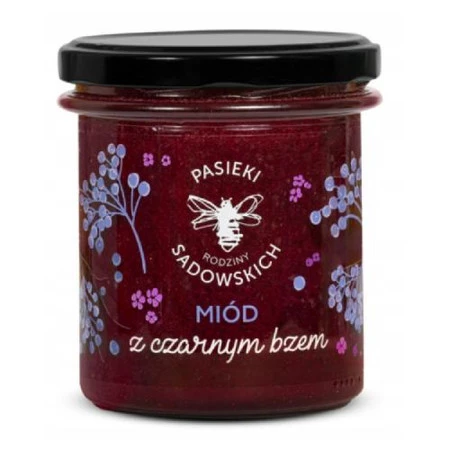 Pasieki Rodziny Sadowskich Miód z czarnym bzem 430g