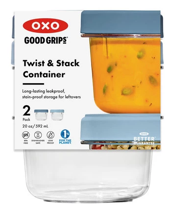 OXO-Zestaw 2pojemnikówM Twist and Stack Good Grips