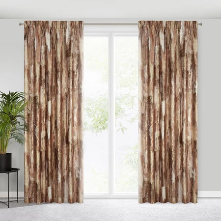 ZASŁONA GOTOWA ELLA NA TAŚMIE 140 X 270 CM CEGLASTY