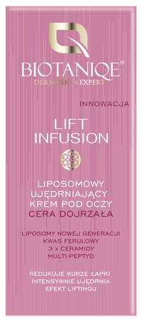 Biotaniqe - Lift Infusion, Liposomowy Ujędrniający Krem pod Oczy Cera Dojrzała, 15 ml