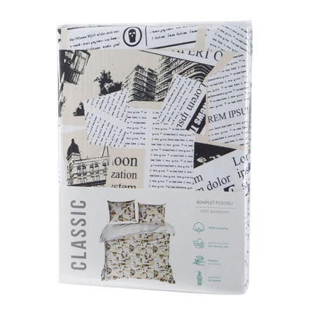 Komplet pościeli bawełnianej Sonia 39, 140 x 200 cm, Beżowy