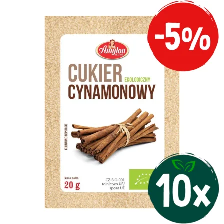 Zestaw: 10x Amylon − Cukier cynamonowy − 20 g
