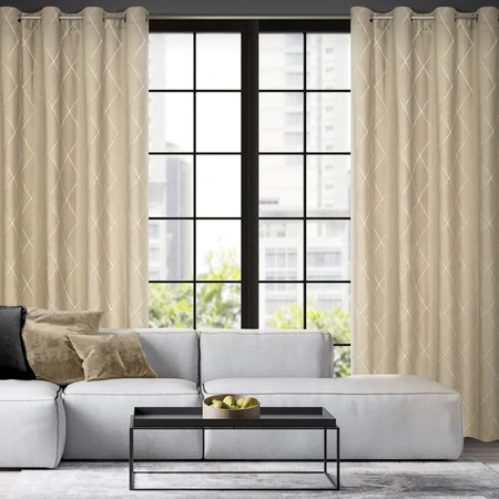 ZASŁONA DEKORACYJNA PIERRE CARDIN MARGO 140 X 250 CM BEŻOWY