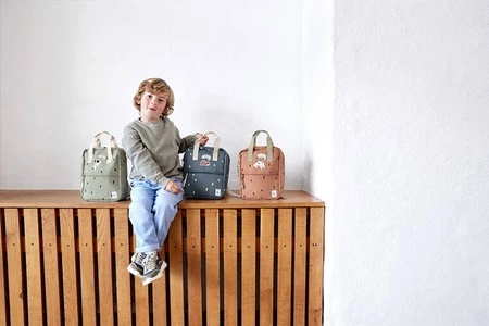 Lassig Plecak mini kwadratowy Happy Prints karmelowy