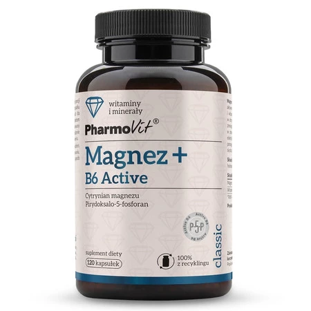 Pharmovit Magnez z Witaminą B6 - 120 kaps.