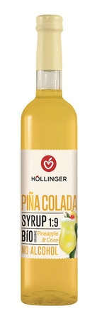 HOLLINGER SYROP DO DRINKÓW I KOKTAJLI PINA COLADA BIO 500 ml