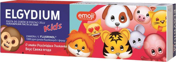 OTC ELGYDIUM PASTA DLA DZIECI EMOJI odświeżająca truskawka.50ml 3-6lat