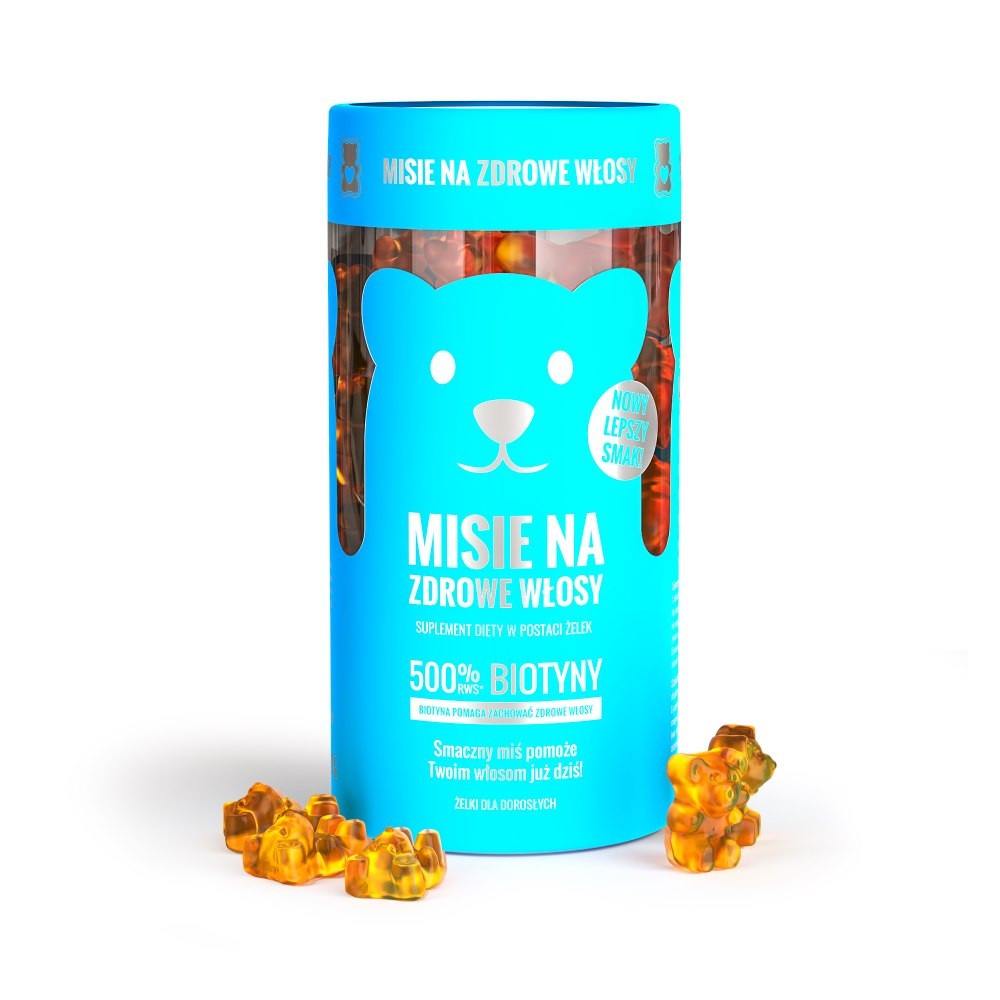 Noble Health Misie na zdrowe włosy w postaci żelek 300g - Nabea.pl