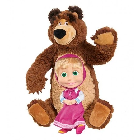 Simba 2w1 Masza i Niedźwiedź Zestaw Pluszowy MIŚ Lalka Maskotka