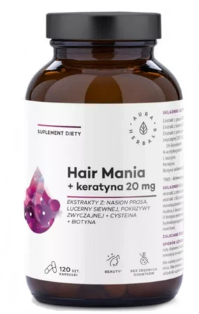 Aura Herbals Hair Mania + keratyna 20 mg 120 k