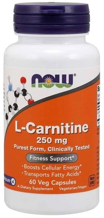 Now Foods − L-Karnityna Carnipure 250 mg − 60 kaps.