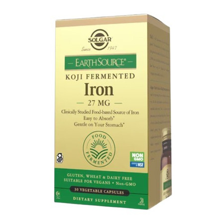 SOLGAR Earth Source® Koji Fermented Iron 27 mg (30 kaps.)