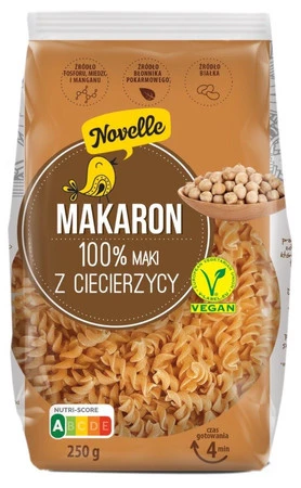 MAKARON PROTEINOWY (Z CIECIERZYCY) ŚWIDERKI 250 g - NOVELLE