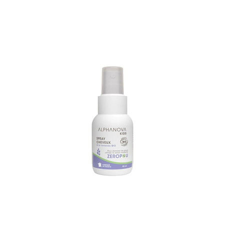 Alphanova Kids Bio, ZEROPOU, Spray do włosów z lawendą, 50 ml