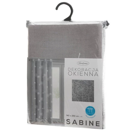 FIRANA GOTOWA SABINE 140 X 250 CM STALOWY