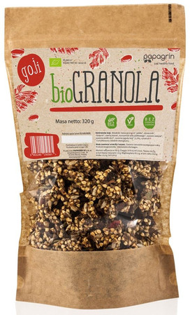 Papagrin Granola z goji bezglutenowa BIO 320g