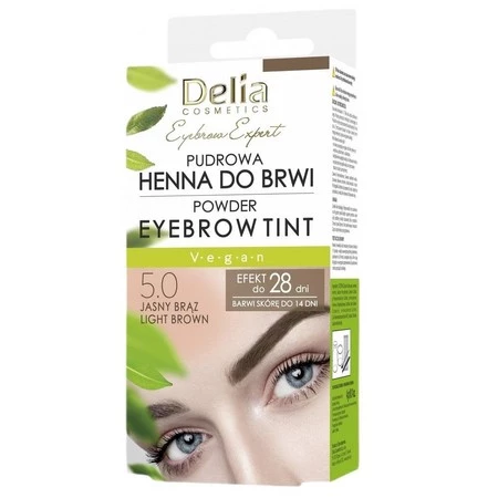 Eyebrow Expert pudrowa henna do brwi 5.0 Jasny Brąz 4g