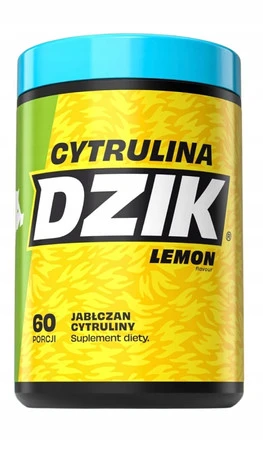 DZIK CITRULINA Jabłczan Cytruliny przedtreningówka 540g smak cytryna