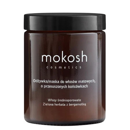 Odżywka/maska do włosów matowych o przesuszonych końcówkach Zielona herbata z bergamotką 180ml