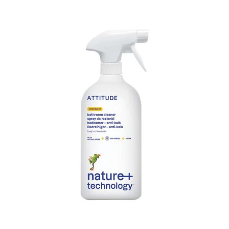 Attitude NATURE+, Spray do czyszczenia łazienki o zapachu skórki cytrusowej, 800 ml